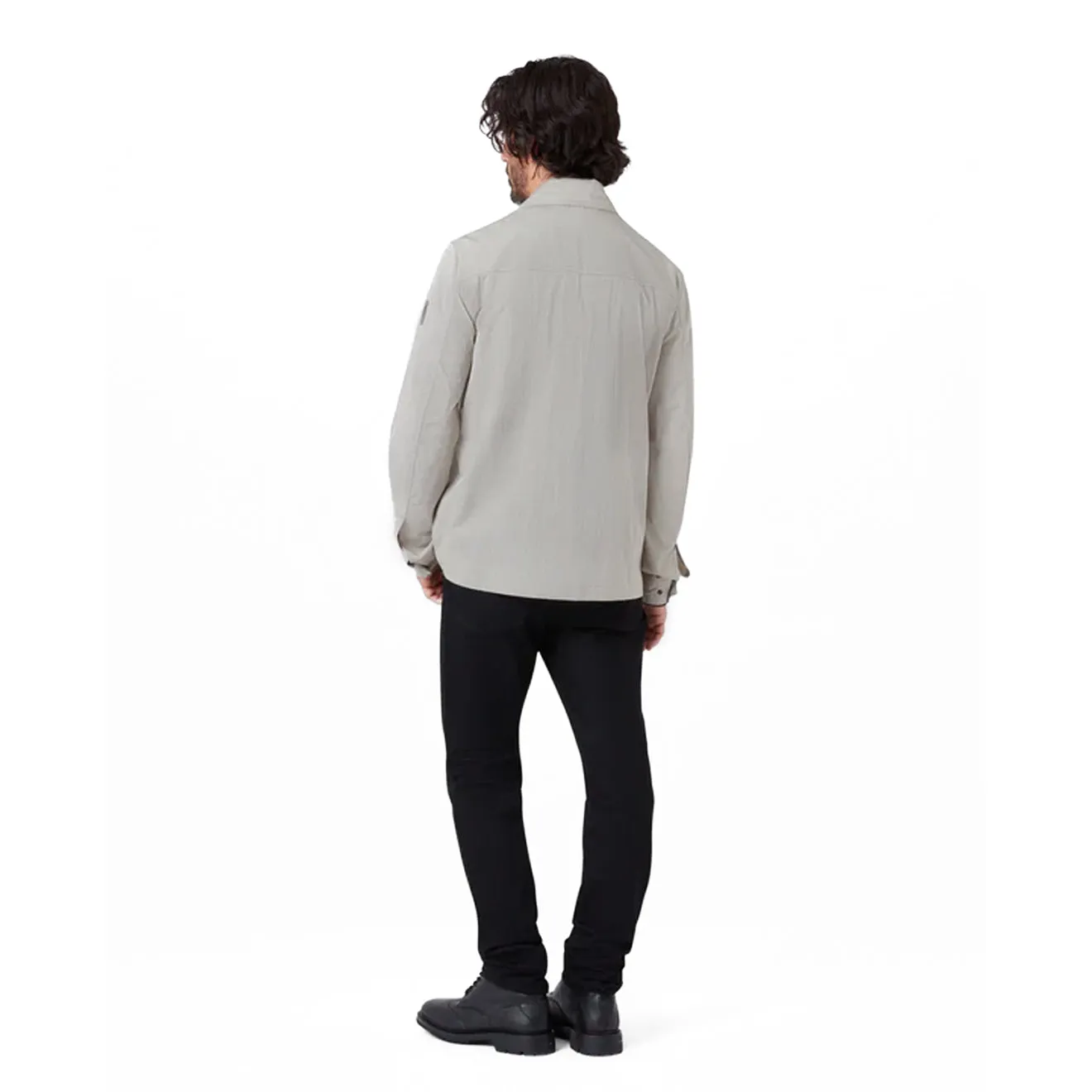 Trendy Daywear Youth fashion Belstaff Drome Overshirt Cement Grey