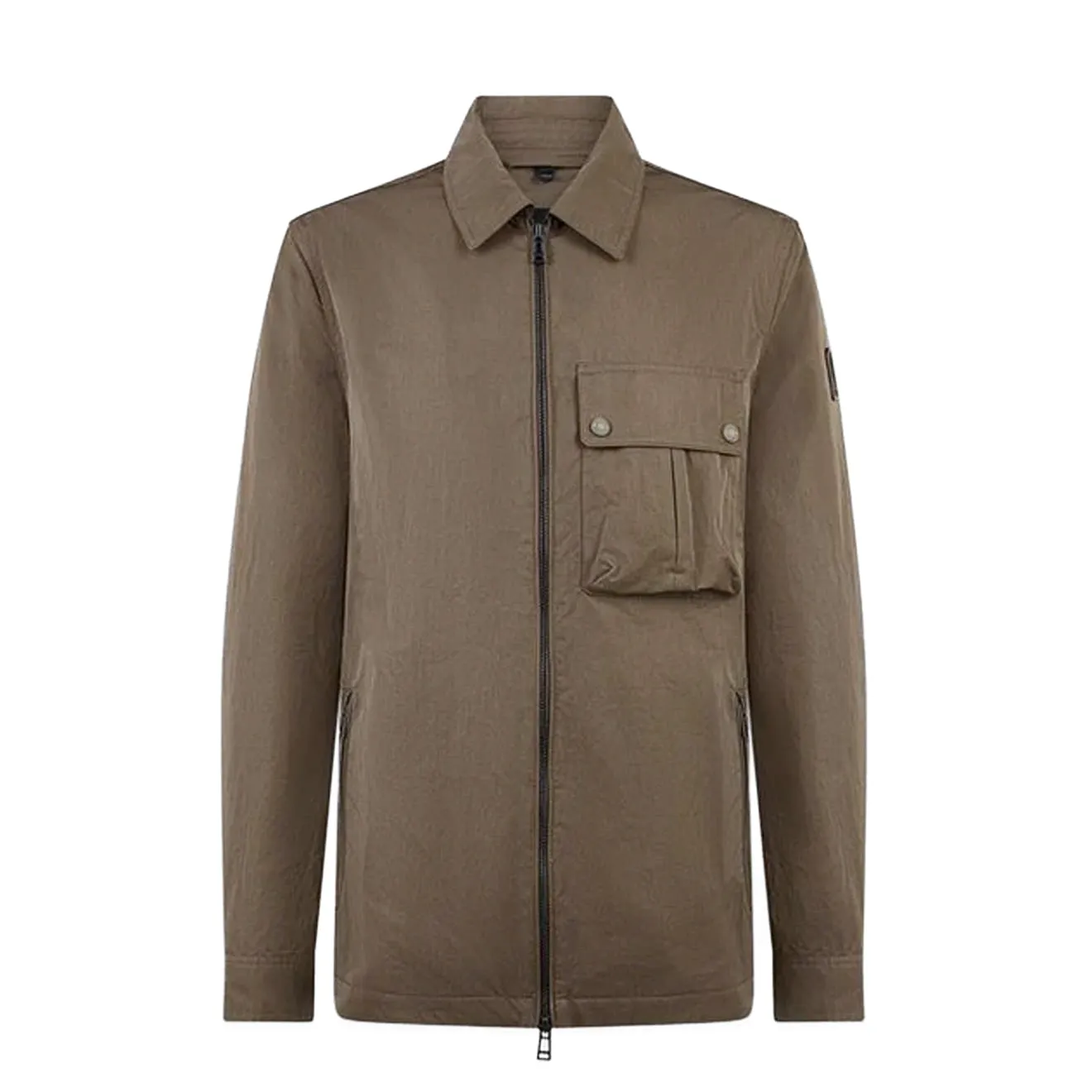 Belstaff Drome Overshirt Major Brown Versatile Styling