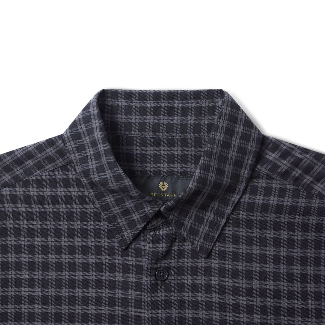 Stretch Fit Technology Belstaff Scale Shirt Black / Tornado Grey
