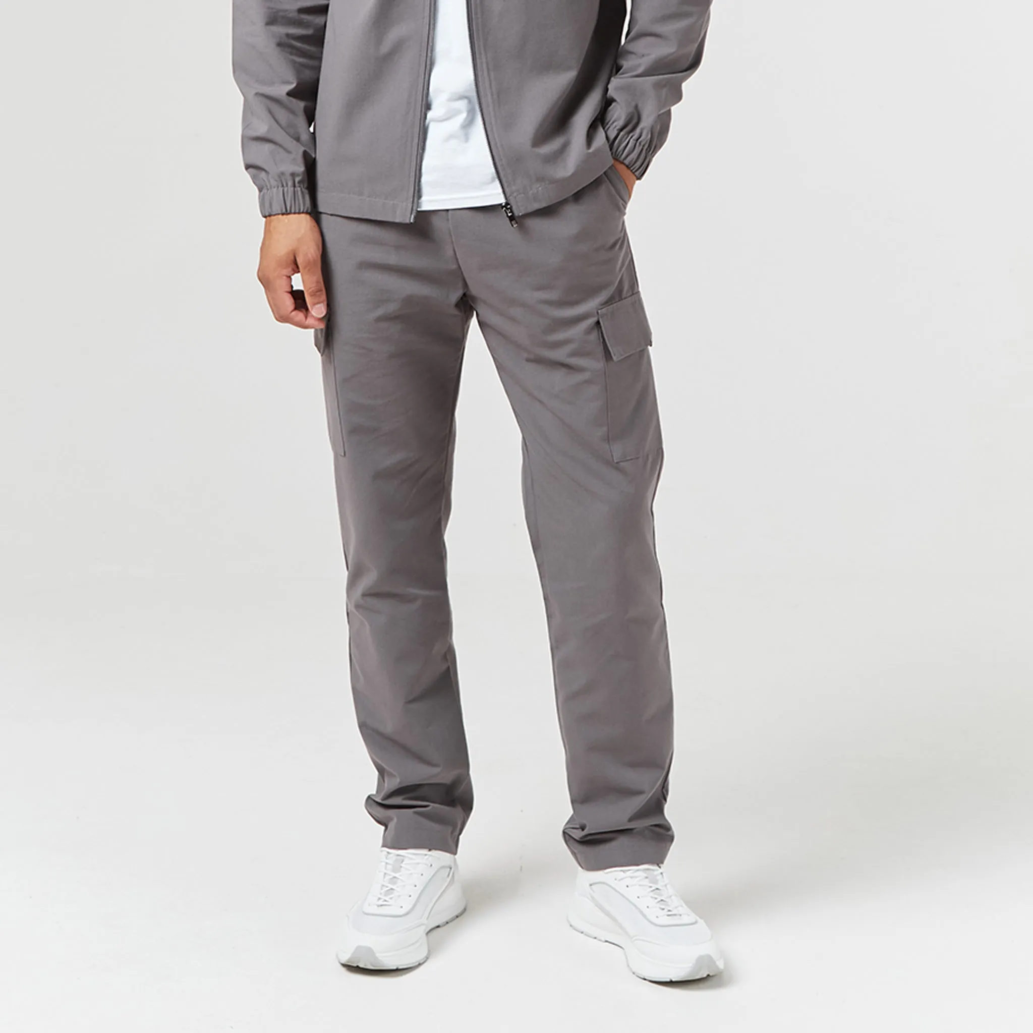 Versatile Fit Smart Utility Open Hem Trouser | Charcoal