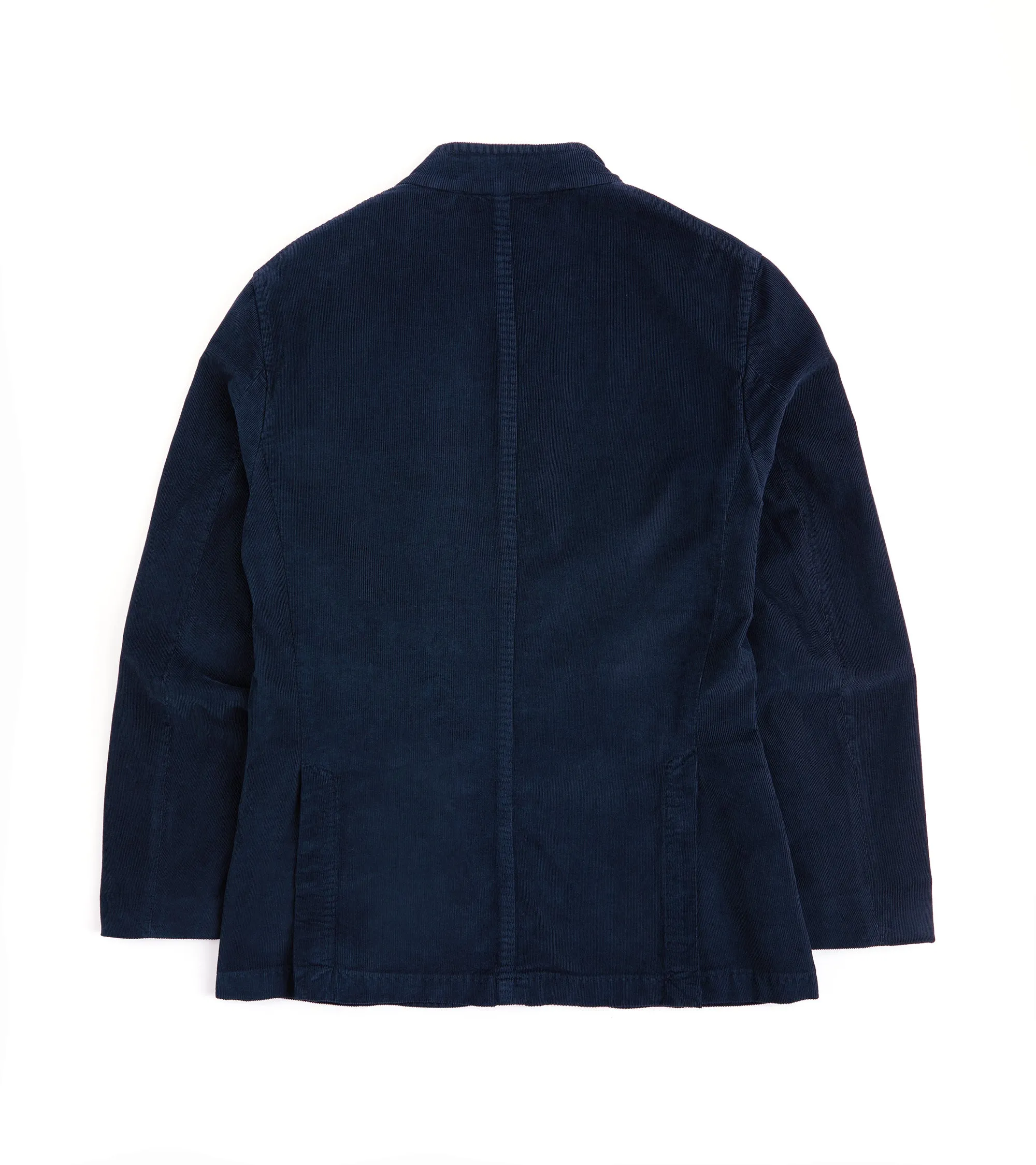 Boglioli Cotton Corduroy Gassman Jacket: Navy Zippered Pockets