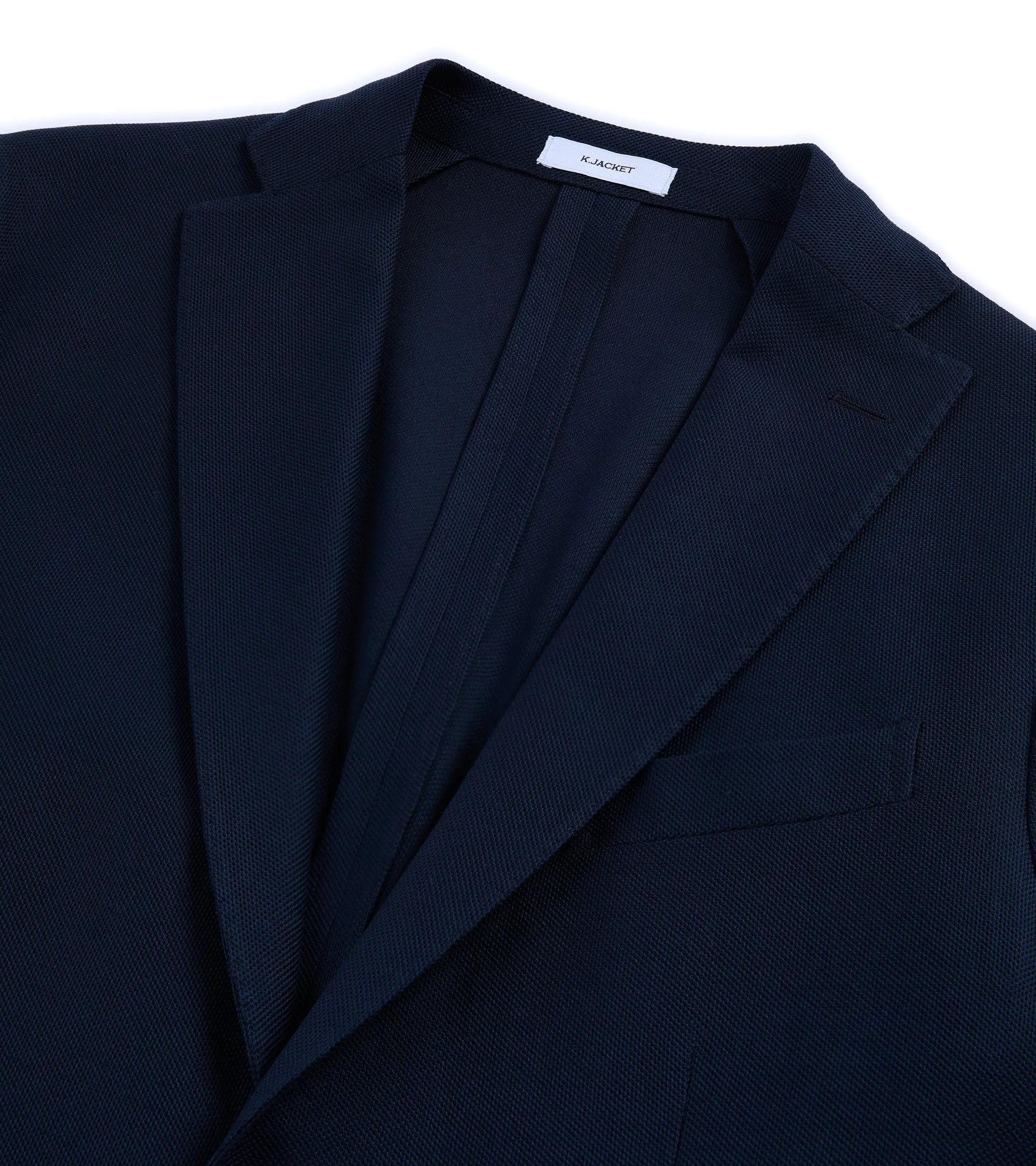 Compact Design LightPadding Boglioli Cotton Jersey Hopsack K Jacket: Navy