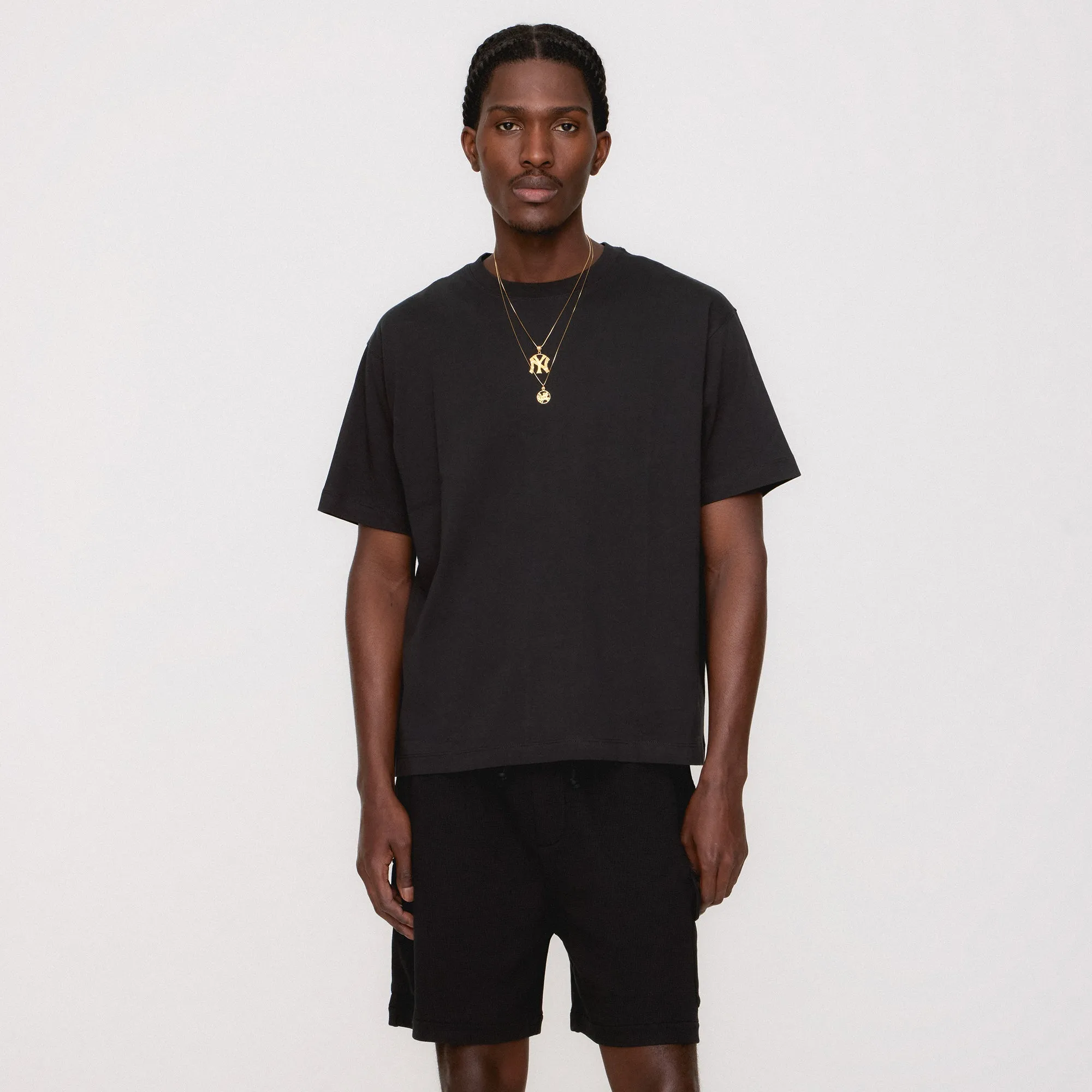 ZeroDistressFinish Comfy Touch Kith Alex II Boxy Tee - Black