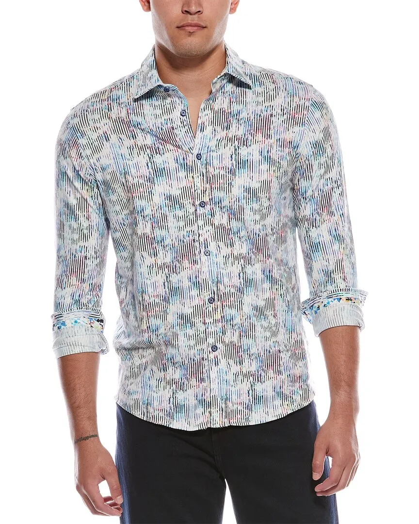 Easy Care Material Robert Graham Delray Classic Fit Knit Shirt