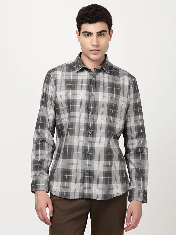 Men Checked Full Sleeve Cotton Shirt Youthful Appeal vacation wear