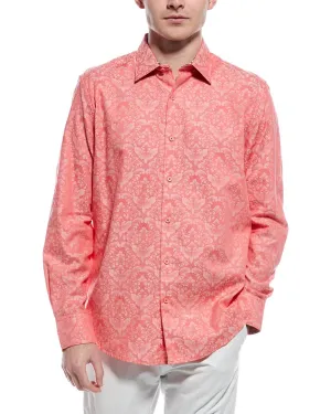 Robert Graham Bayview Classic Fit Shirt Soft Touch Fabric Durable Stitching