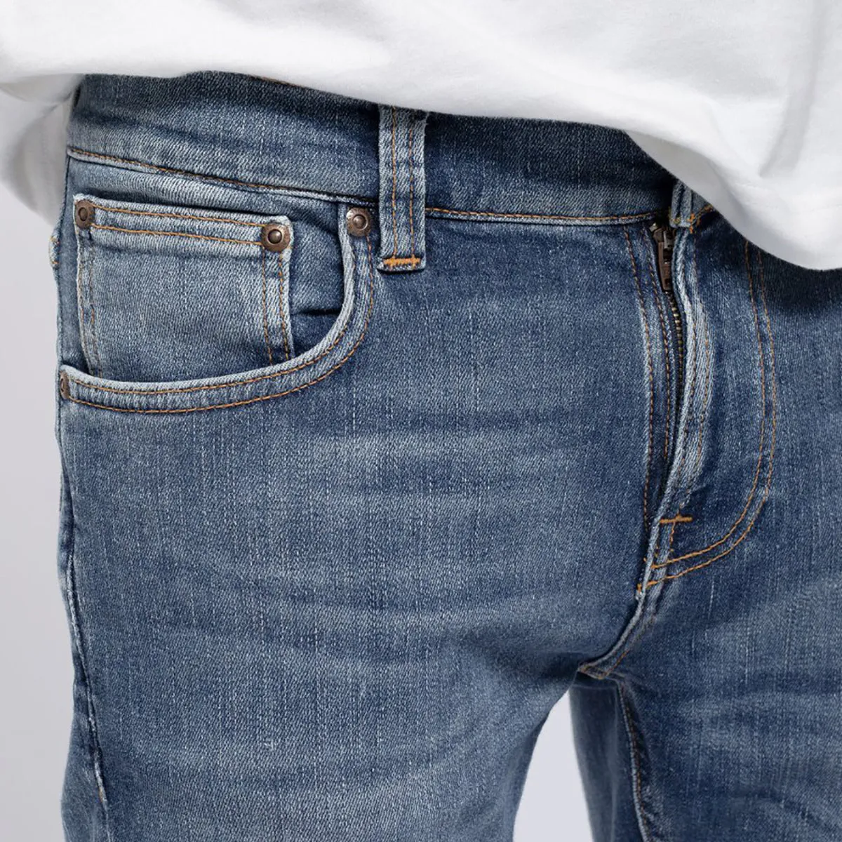 Nudie Jeans - Tight Terry Jeans in Steel Navy Yearlong Fit