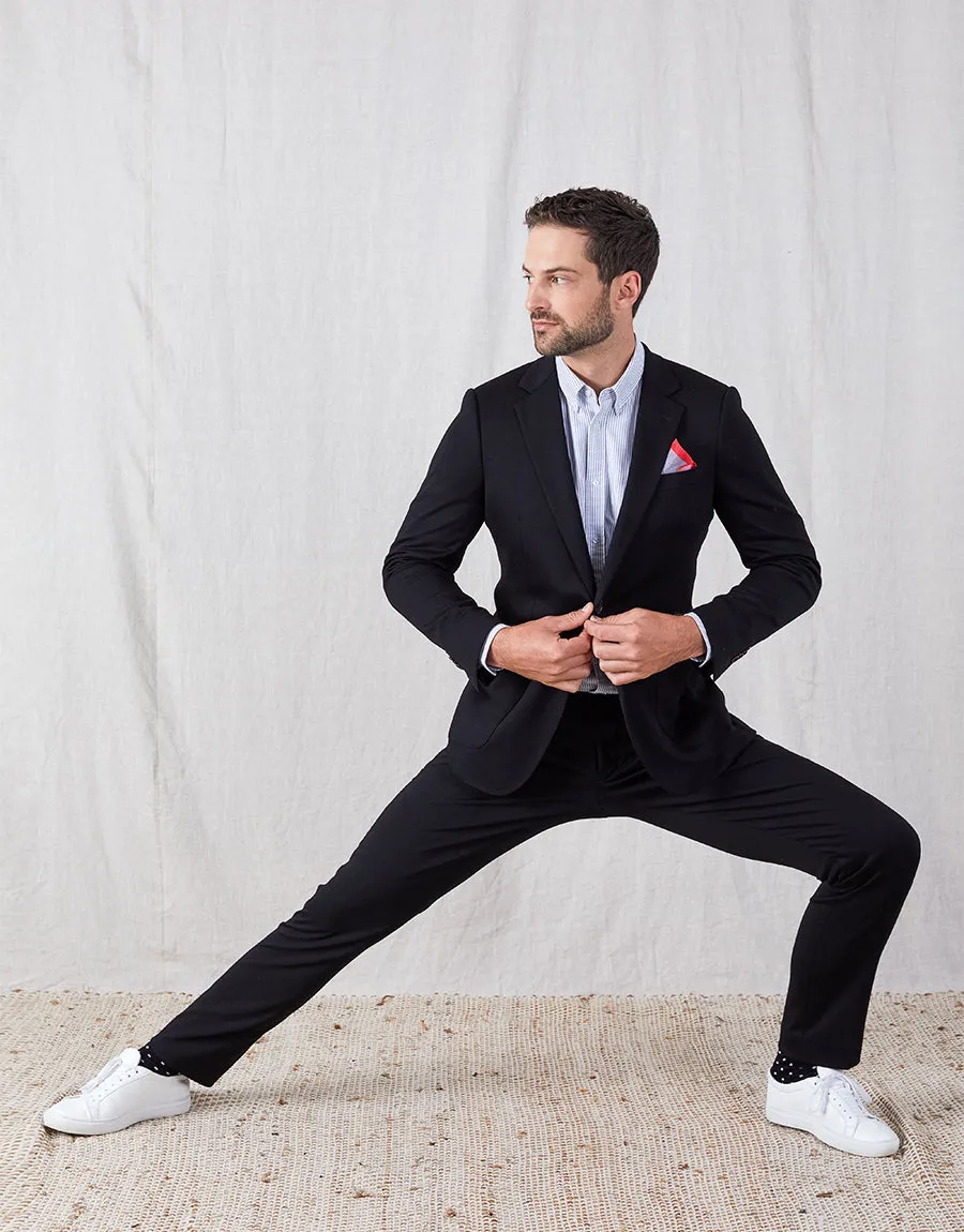 Bolt Black Jersey Trouser All Season Fit