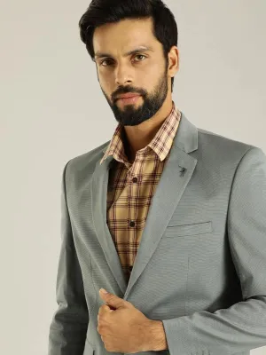 Men Full Sleeve Solid Casual Blazer Stylish Comfort High Collar Options