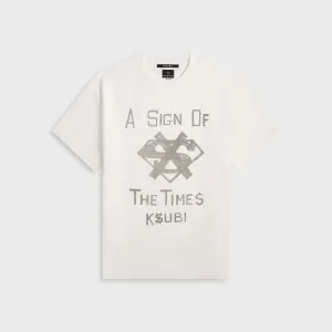 Ksubi The Sign Ekcess Tee - Antique White Sustainable Material Blend