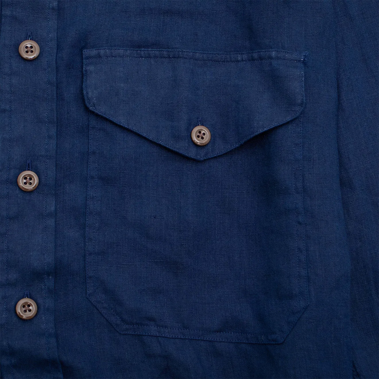 Comfy Look Polo Ralph Lauren Classic Fit Linen Shirt Newport Navy