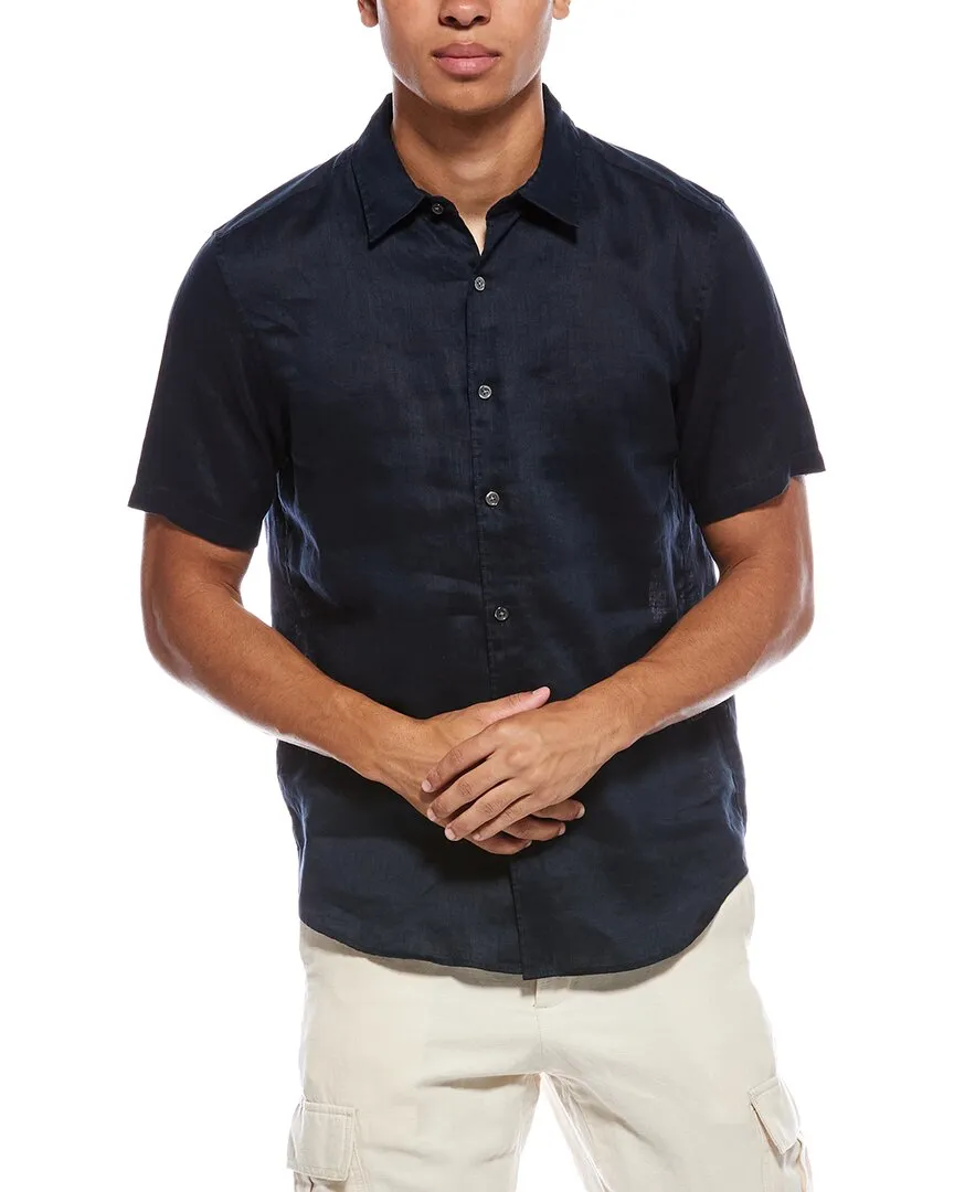 Theory Irving Linen Shirt Dressy look