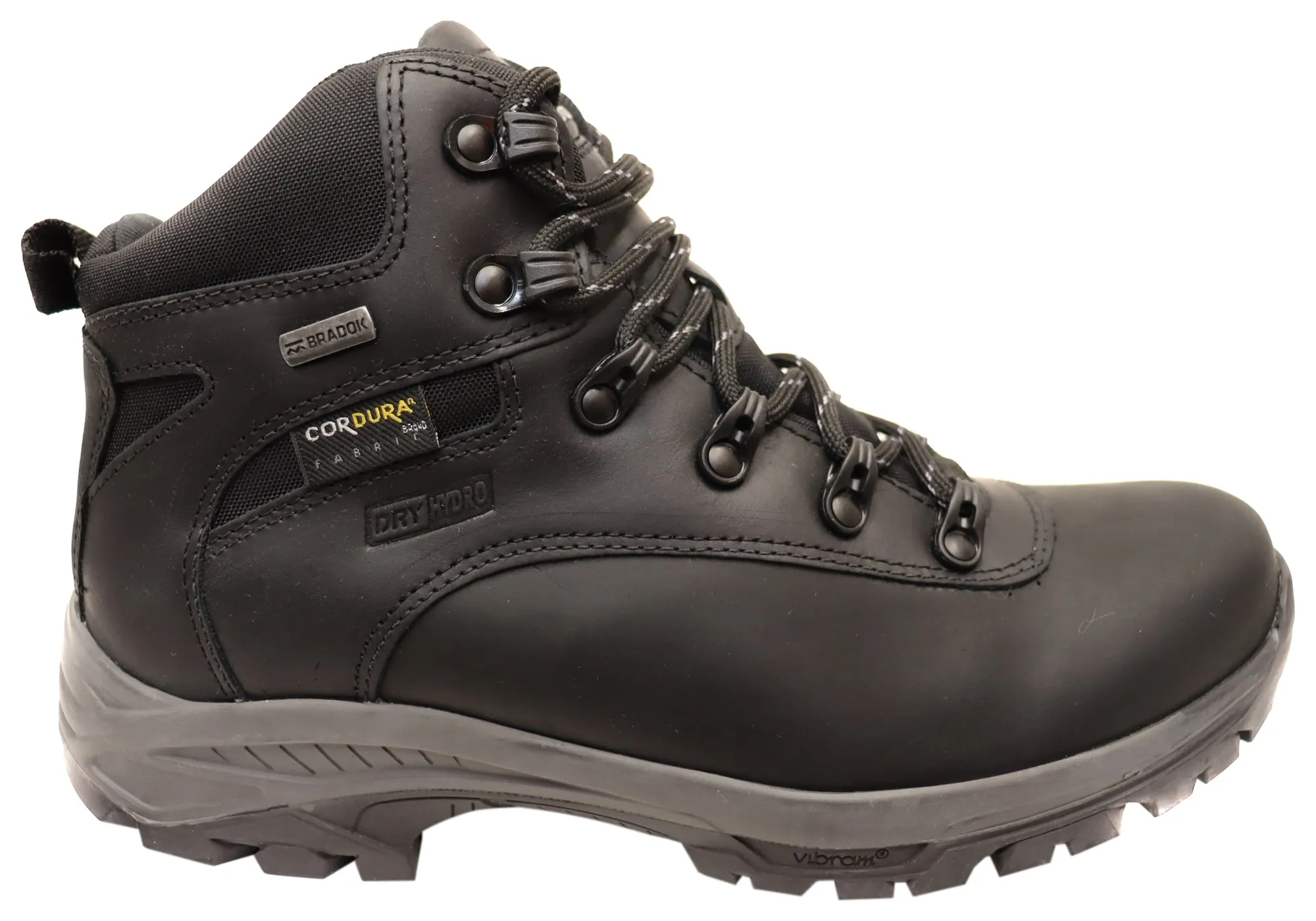 Bradok Aconcagua Mens Comfort Leather Hiking Boots Made In Brazil Durable Sole