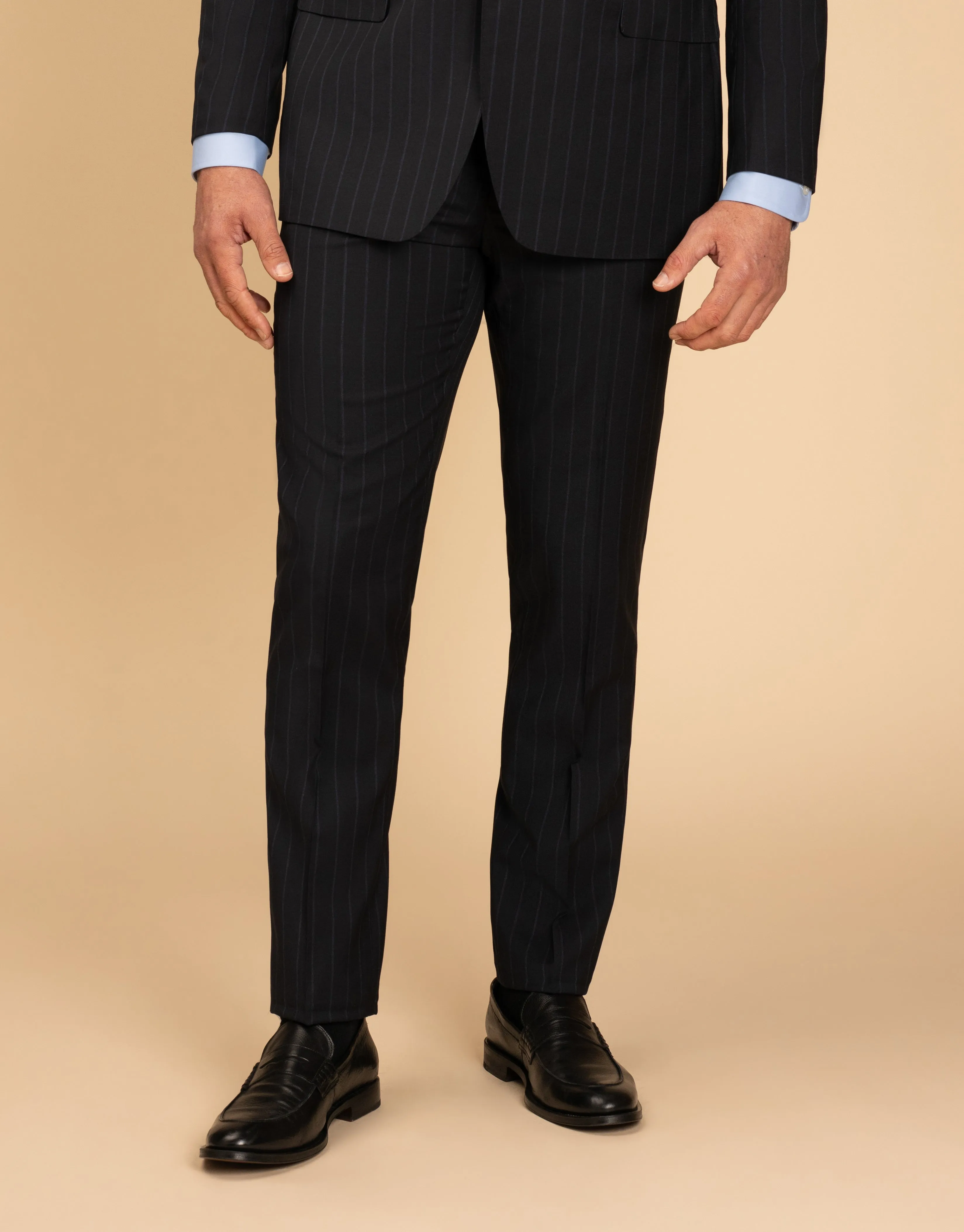 ReinforcedSeams Lotus Navy Stripe Suit Trouser