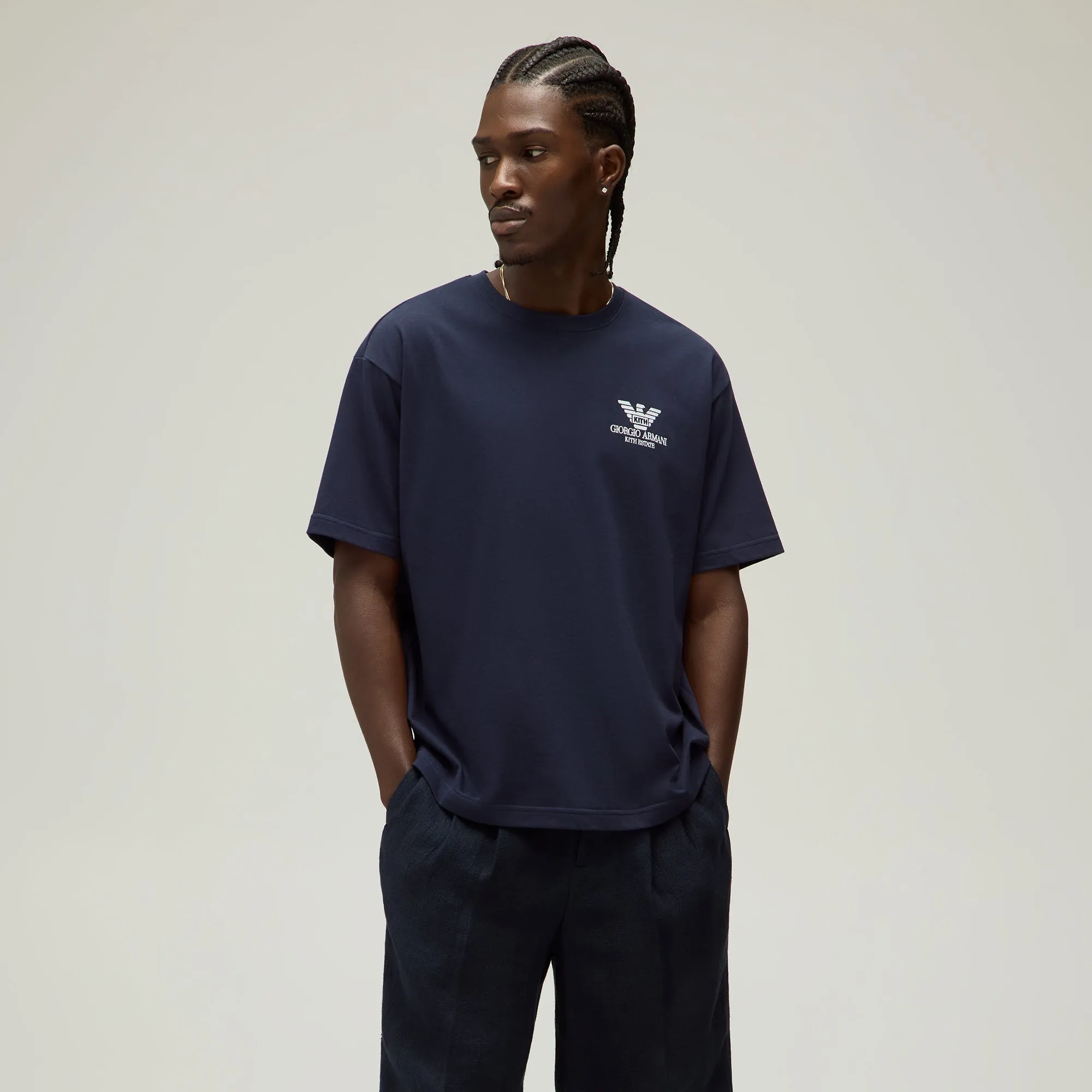 Giorgio Armani & Kith Tee - Nocturnal Relaxed Waistband