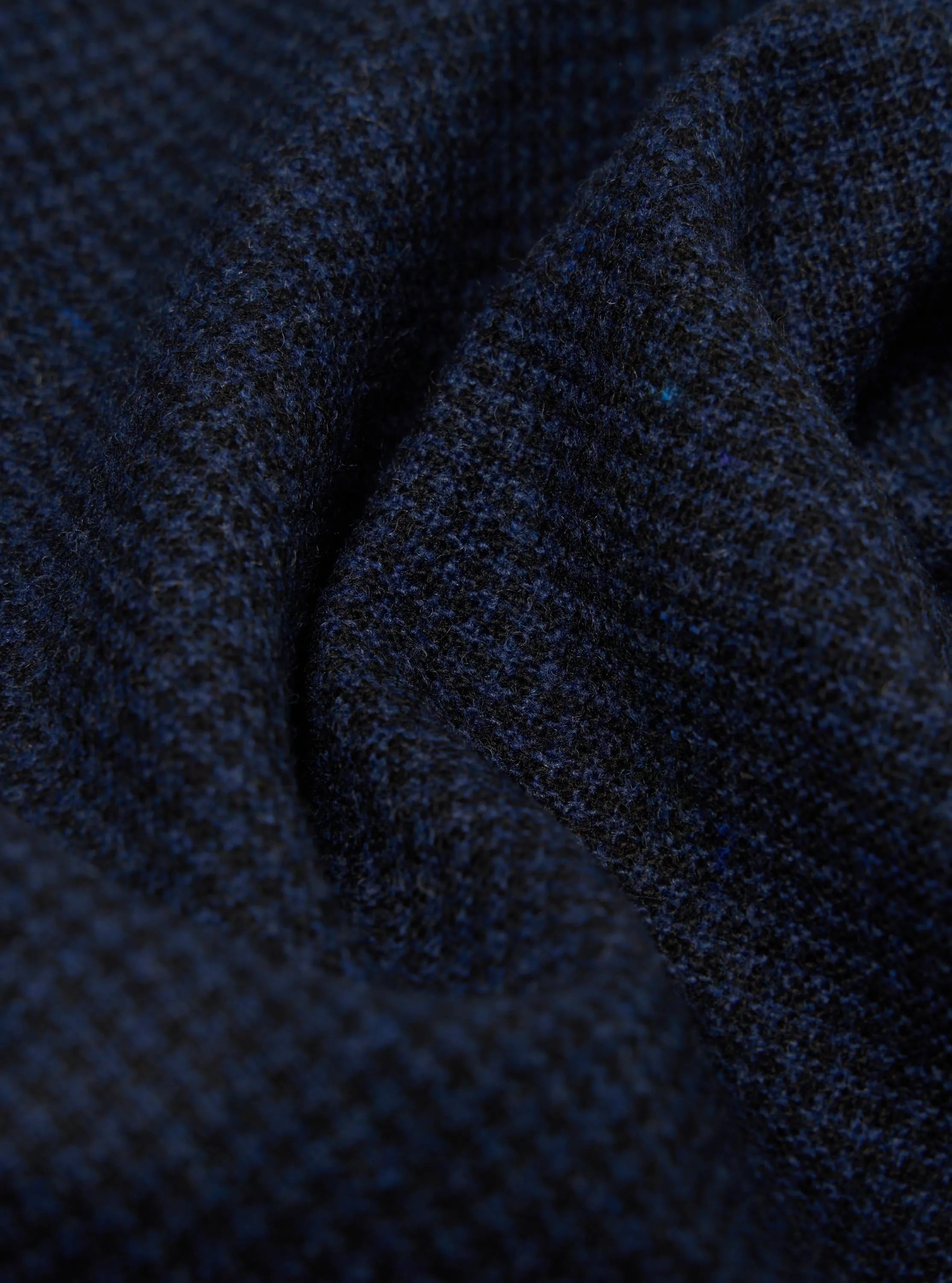 Universal Works Easy Overshirt Brushed Bari Navy Casual Work Look Draft Block