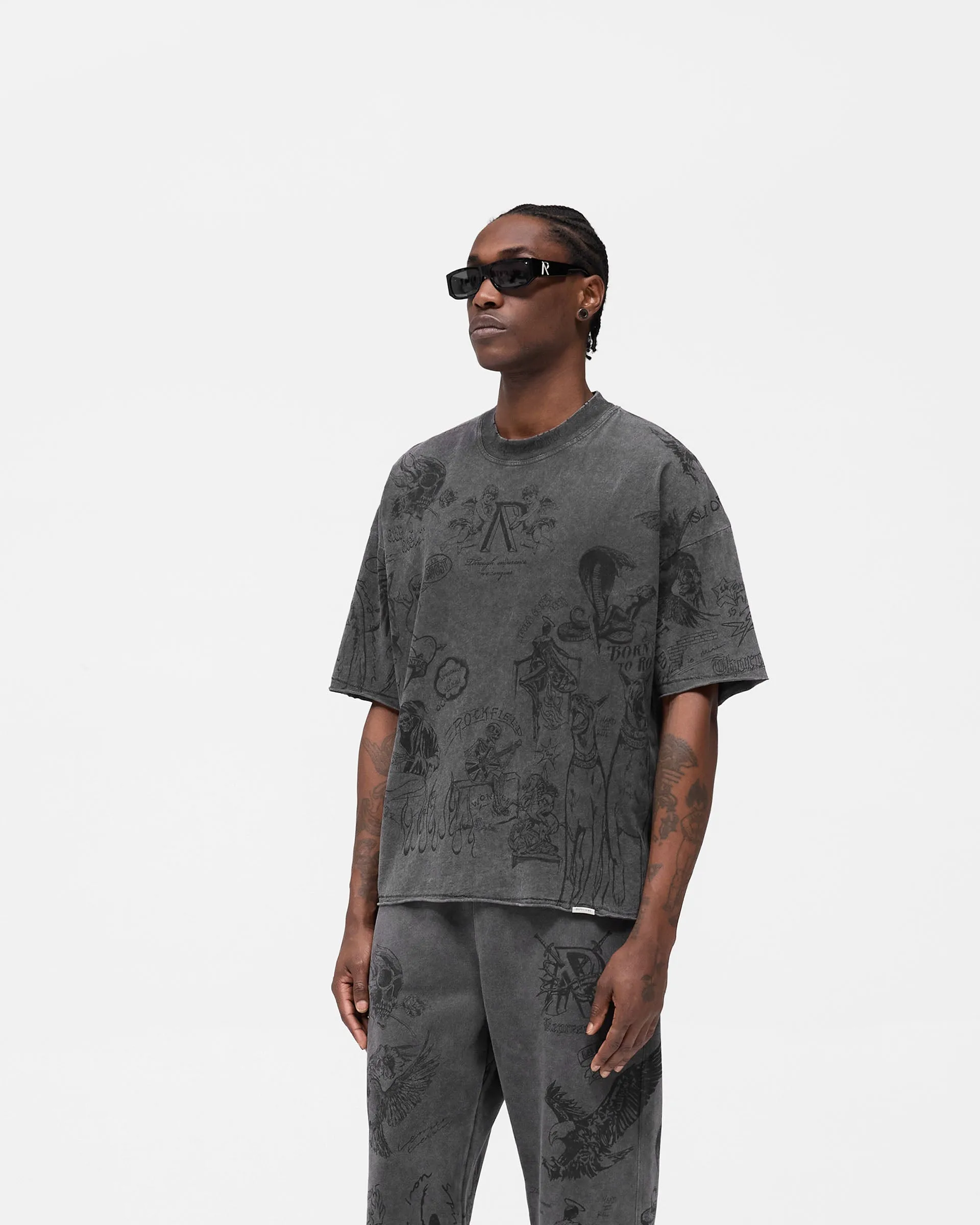 Linen blend Legacy T-Shirt - Vintage Grey