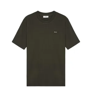 Casual Comfort Look Subtle Logo Placement NN07 Adam Casual Logo Pima T-shirt Dark Army