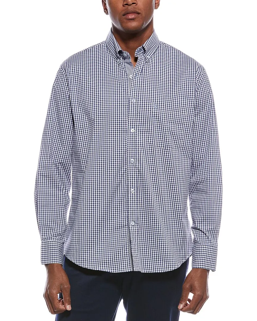 TailorByrd Signature Gingham Shirt Comfy Fit Thermal regulation