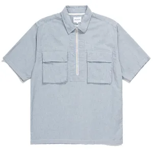 Slim Silhouette Norse Projects Ivan Cordura Tab Series SS Shirt Navy