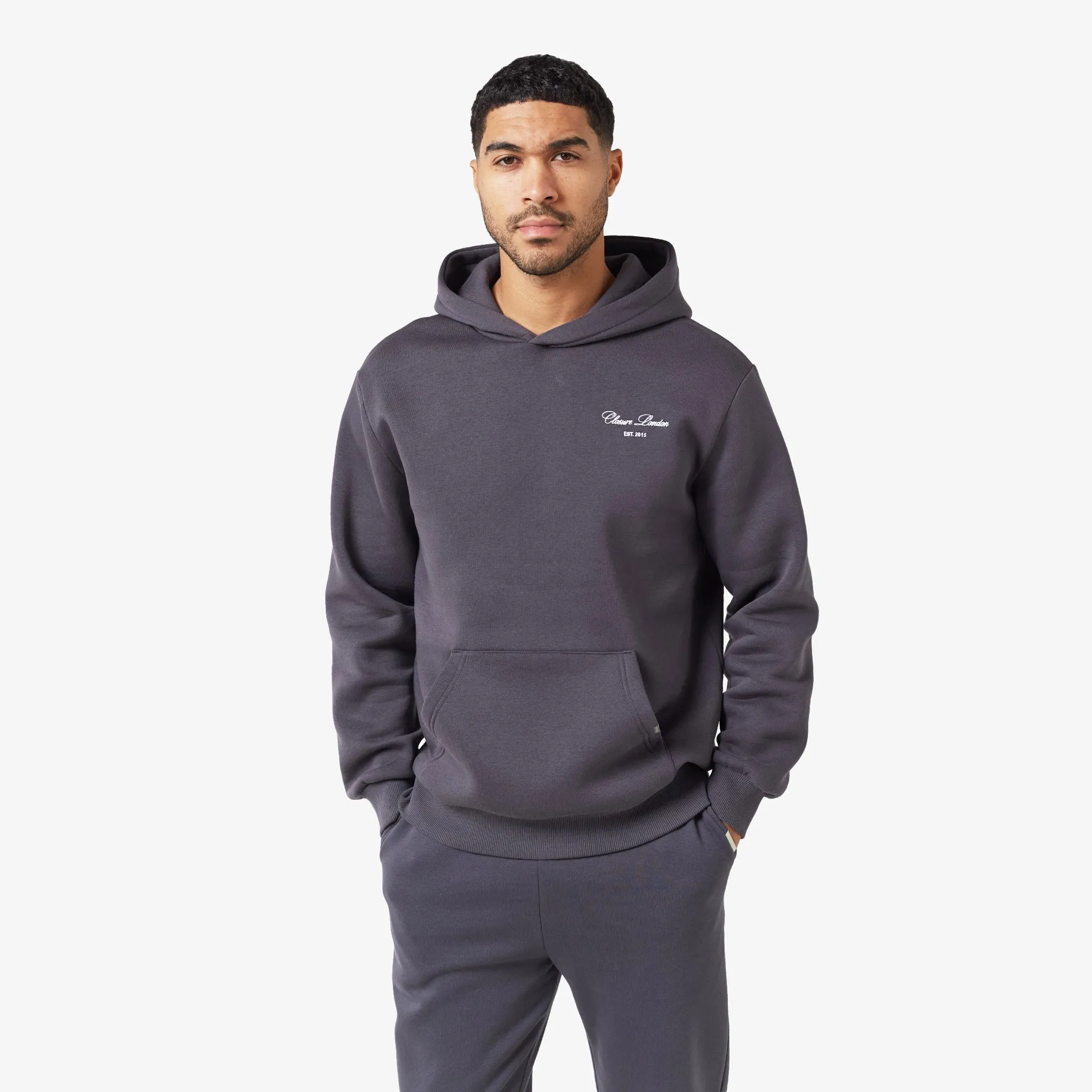 full sleeve product yoga friendliness Relaxed Fit Signature Hoodie | Charcoal