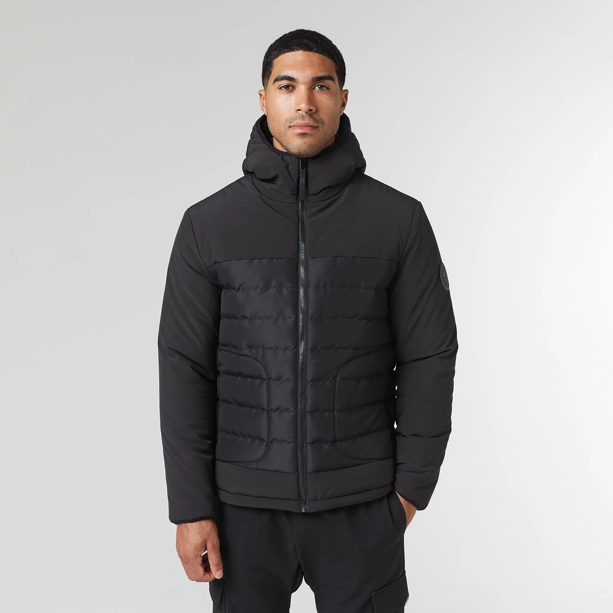 Contrast Soft Shell Jacket | Black Non Restrictive Silhouette UltraQuietMaterial