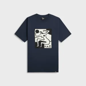 Soft Design Animal Print by Parra Ball Sports Tee - Navy Blue