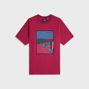 Quick Slip Playful Prints by Parra Beach Parking Tee - Raspberry