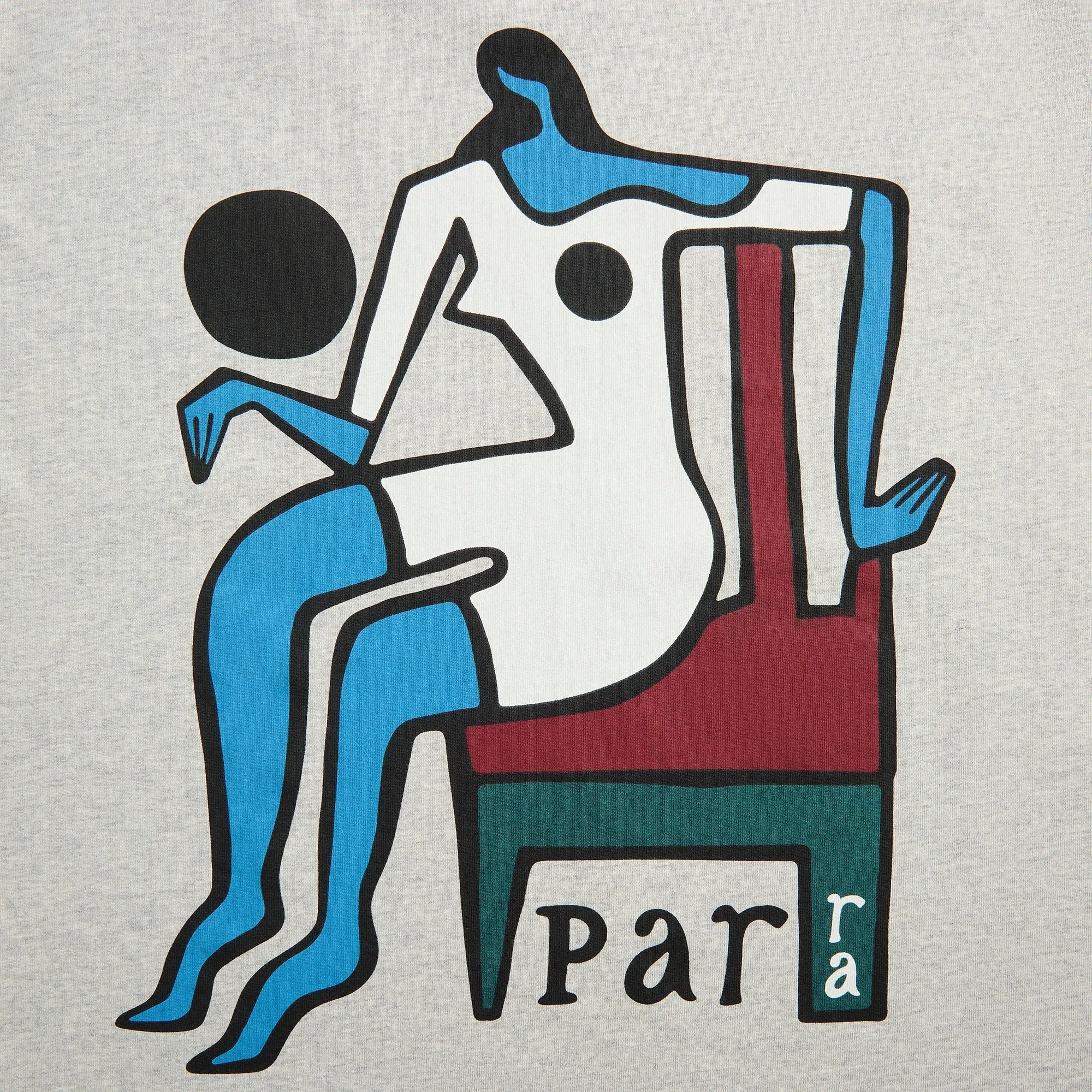 by Parra Chair Baller Tee - Heather Grey Light Comfort BiodegradableMaterial