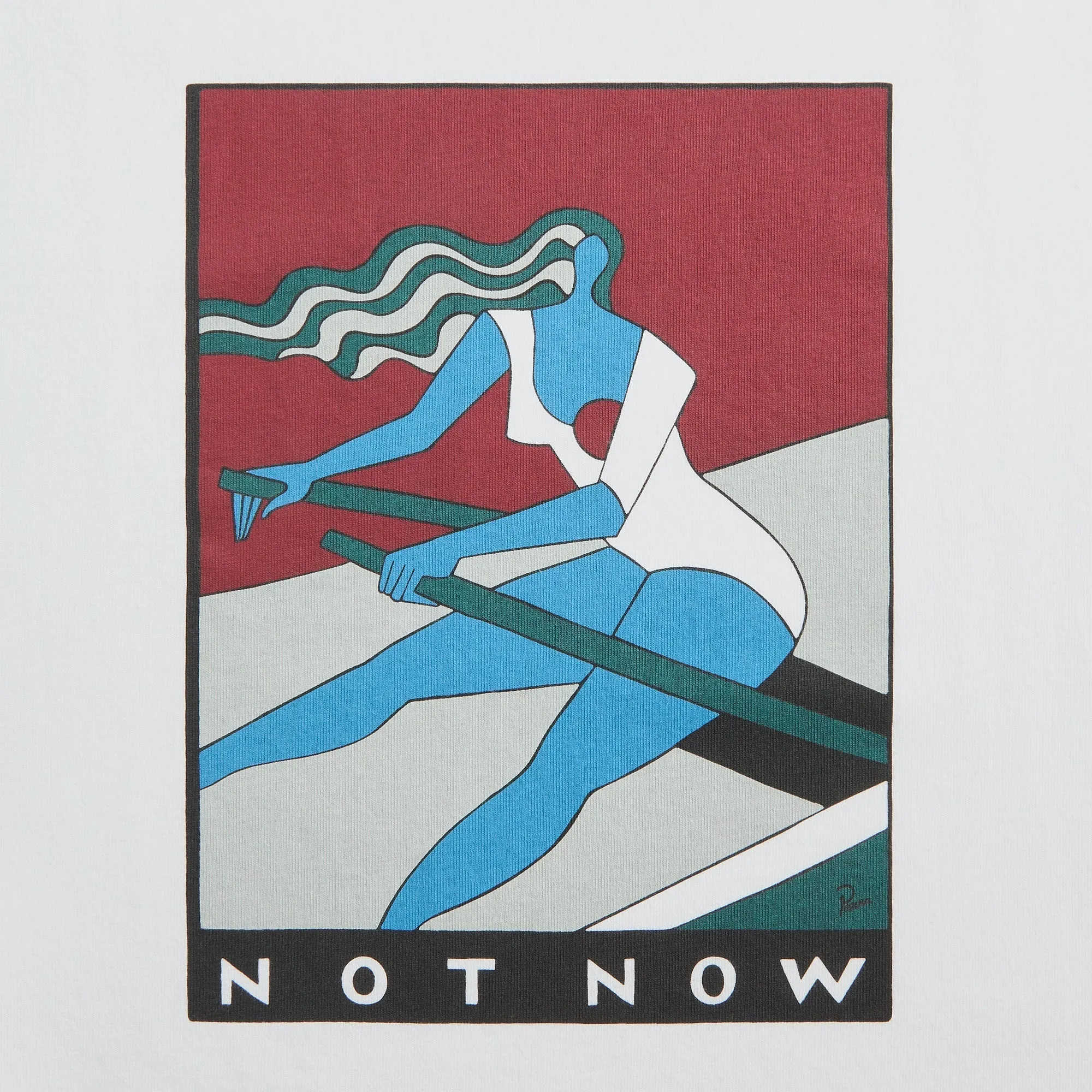 Complementary Colors Layerable Look by Parra Into Nowhere Tee - White