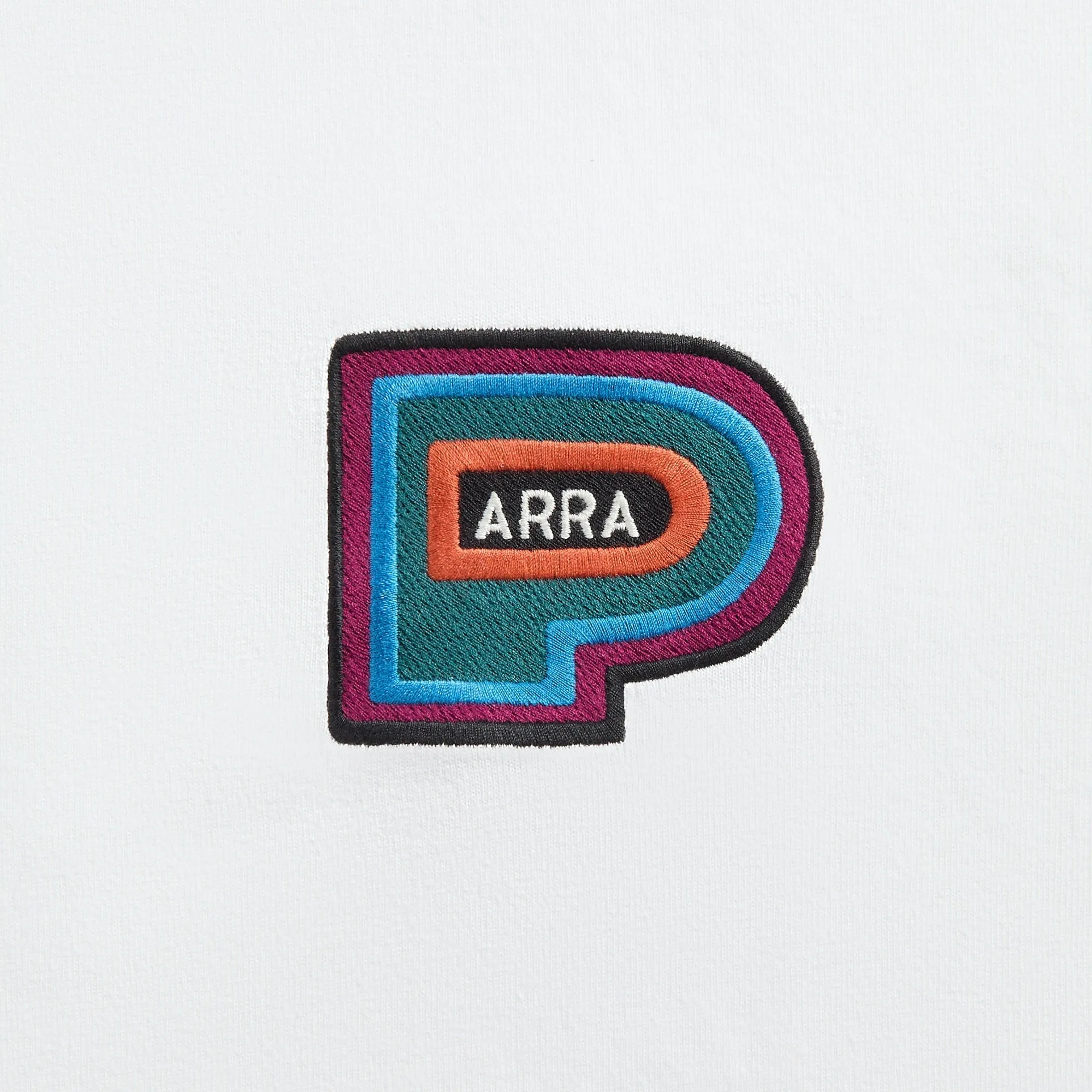 by Parra Repeat Pea Tee - White petite size Breathable Mesh Panels