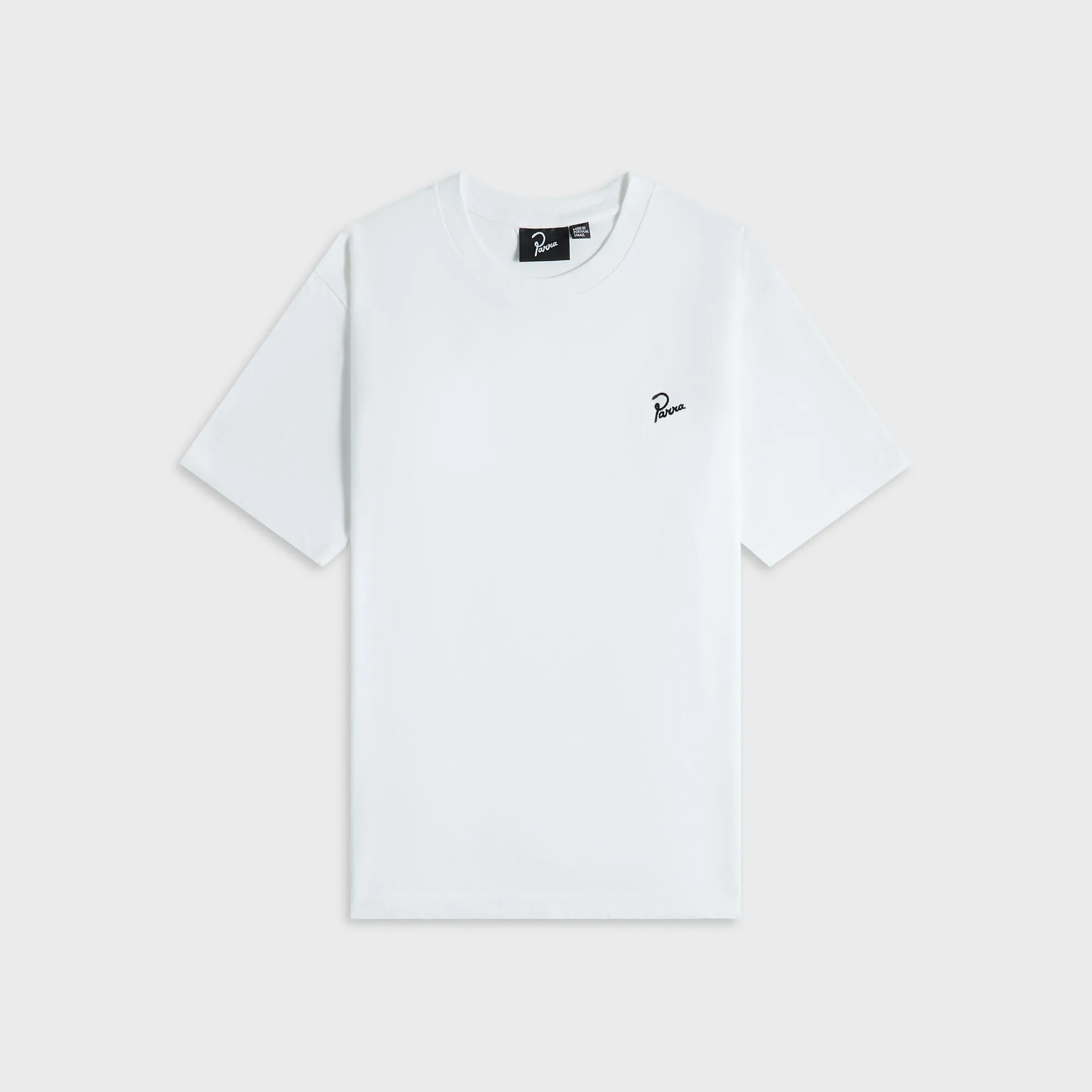 Heather Jersey Material by Parra Signature Tee - White