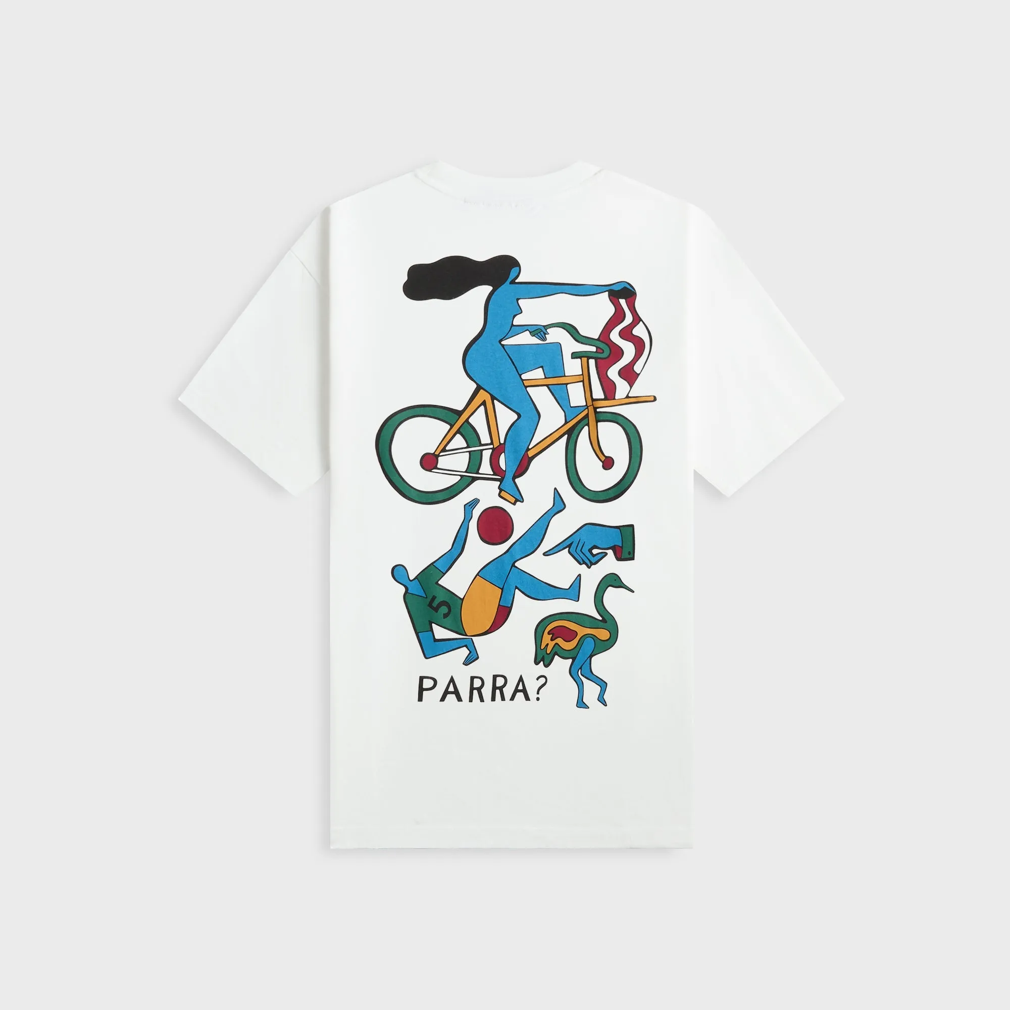 Comfy Casual Circular Knit Design by Parra Vase Delivery Tee - White