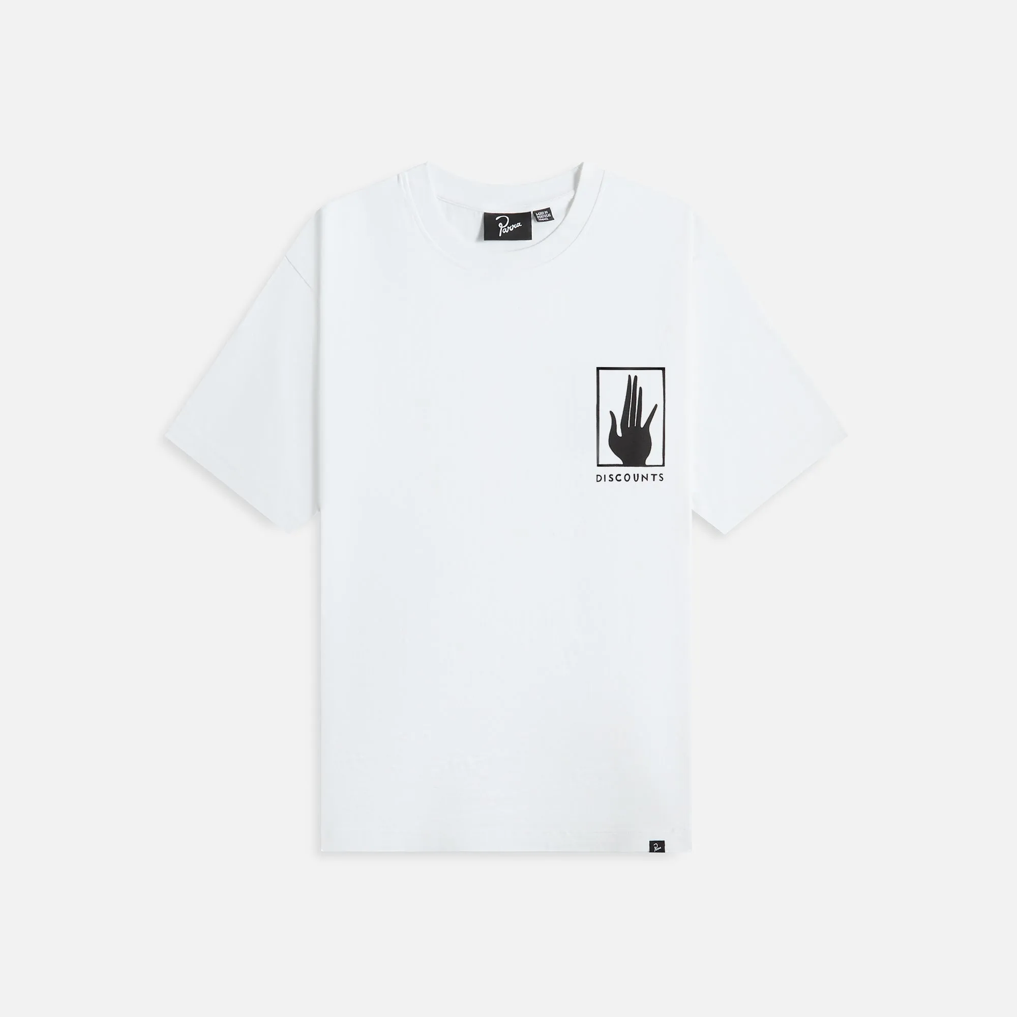 by Parra Yoga Discounts Tee - White Fit Flex
