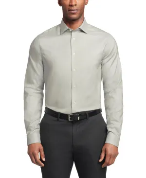 holiday season All Day Comfort Tech Calvin Klein Dress Shirt Mens  Light Green Regular Fit Collared MAC31