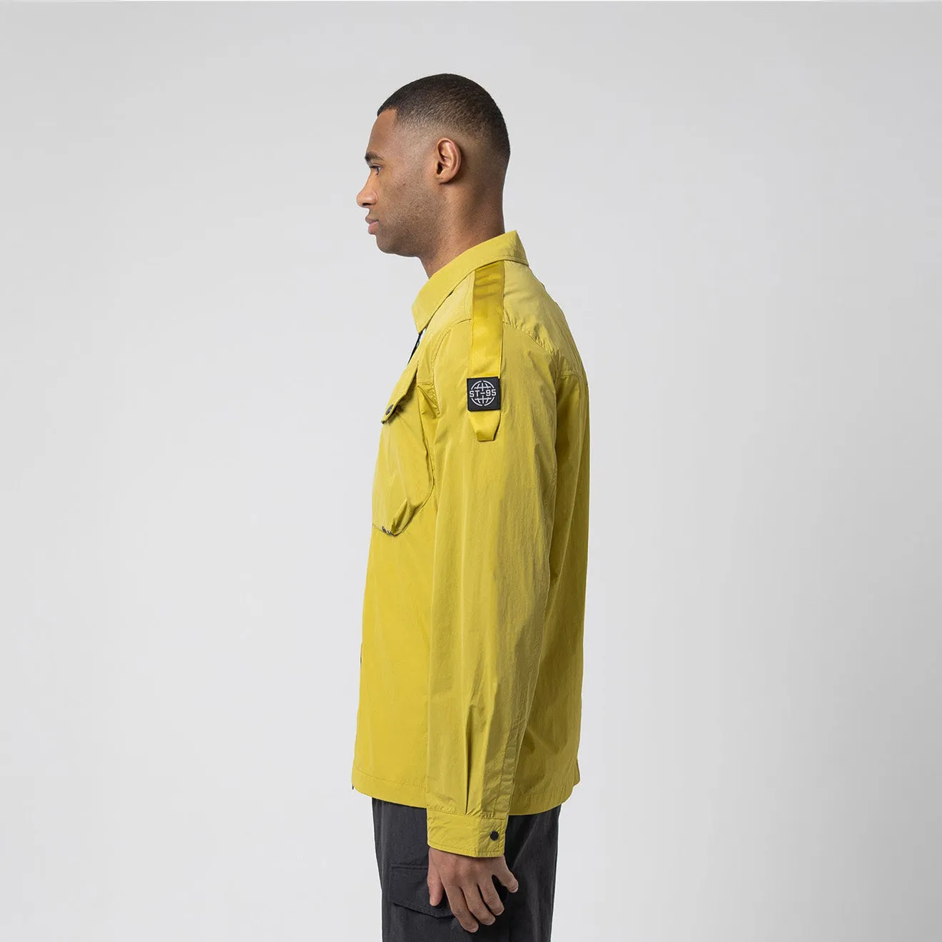 Double Stitched Seams ST95 Ballute Overshirt Dark Yellow