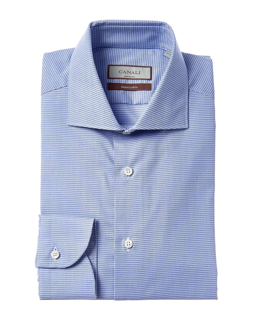 Canali Dress Shirt Static Dissipating Fiber Seamless Side Panels