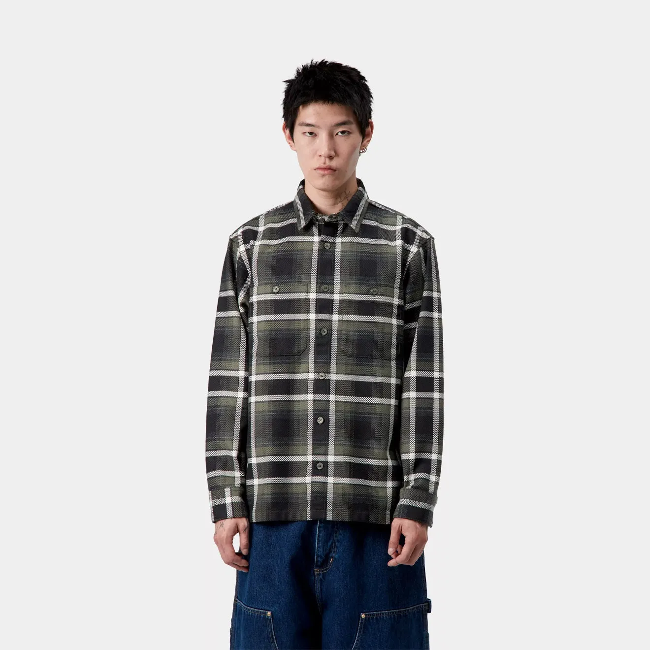 Trendy Outfit Carhartt WIP L/S Vaughn Shirt Vaughn Check Opuntia
