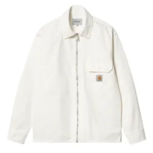 Smooth zipper closure Tailored Cut Carhartt WIP Rainer Shirt Jac Off-White Rinsed