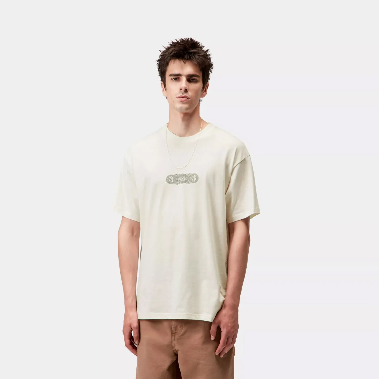 Cool Weather Wear Rayon blend Carhartt WIP S/S 3 One 3 T-Shirt Wax