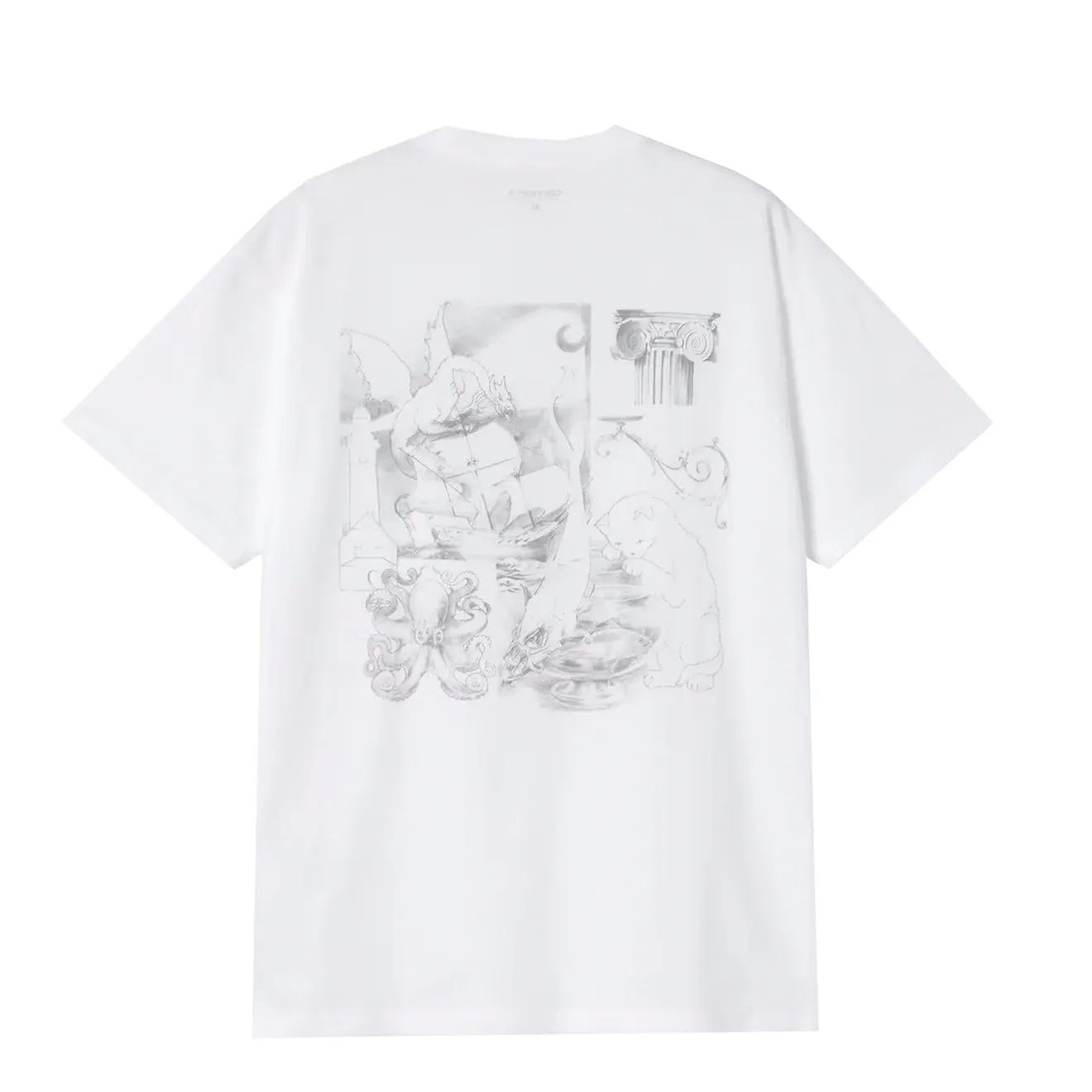 Carhartt WIP S/S Okniceok 02 T-Shirt White Self Fabric Tape Trendy Layering
