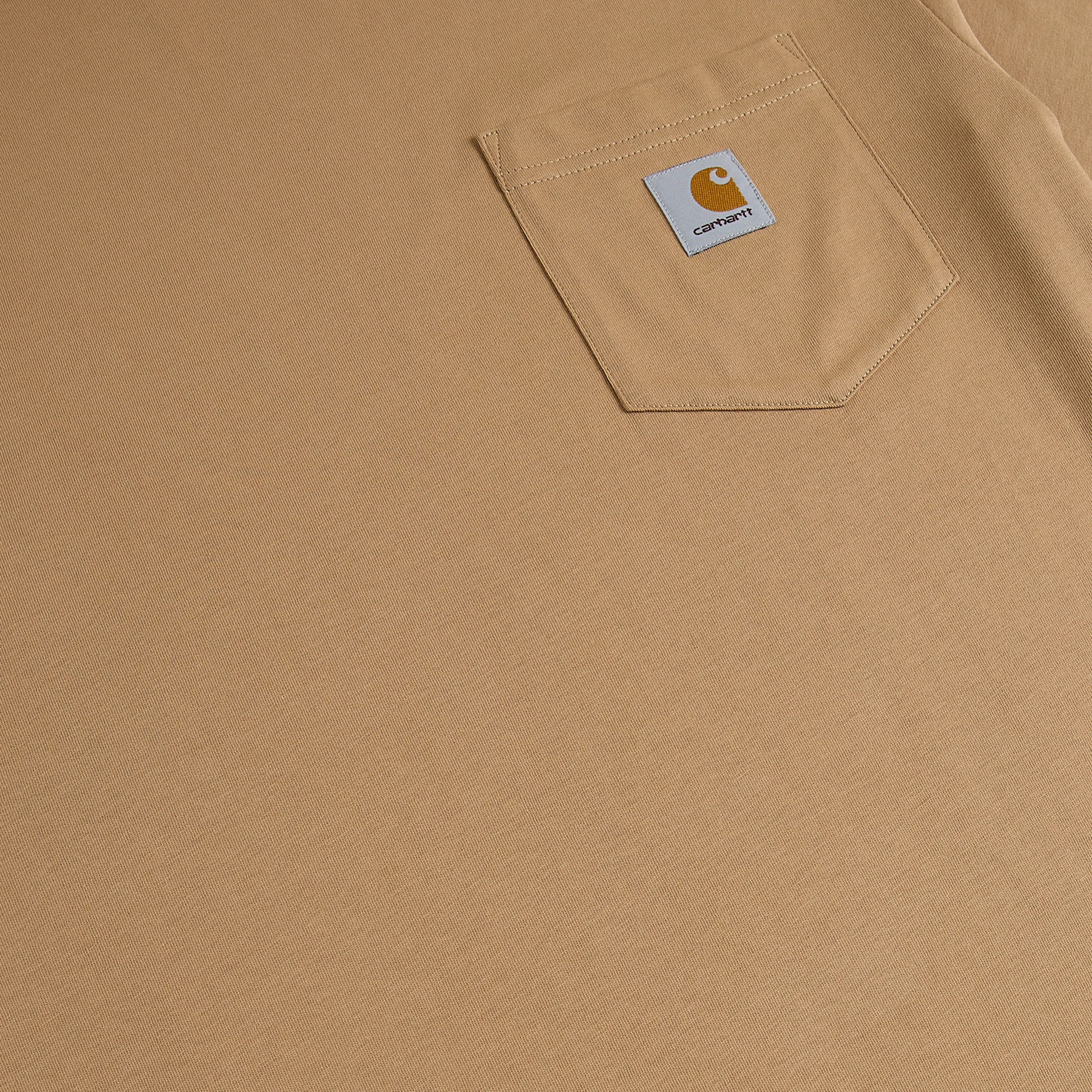 Crew Neck Design Personalized Carhartt WIP S/S Pocket T-Shirt Peanut