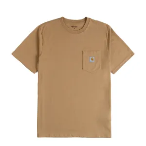 Carhartt WIP S/S Pocket T-Shirt Peanut color blocking Versatile Comfort Style