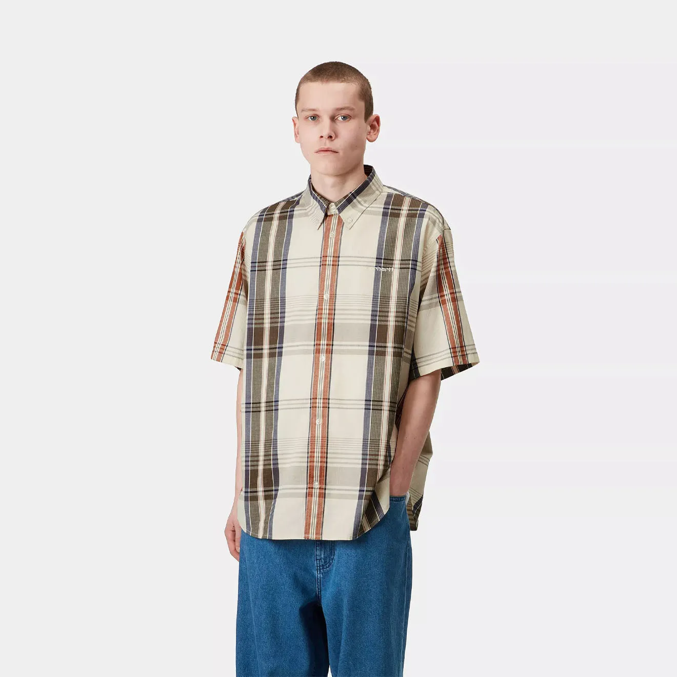 Carhartt WIP S/S Roslin Shirt Roslin Check / Natural / Wax Errand Ready No Bulk Layering System