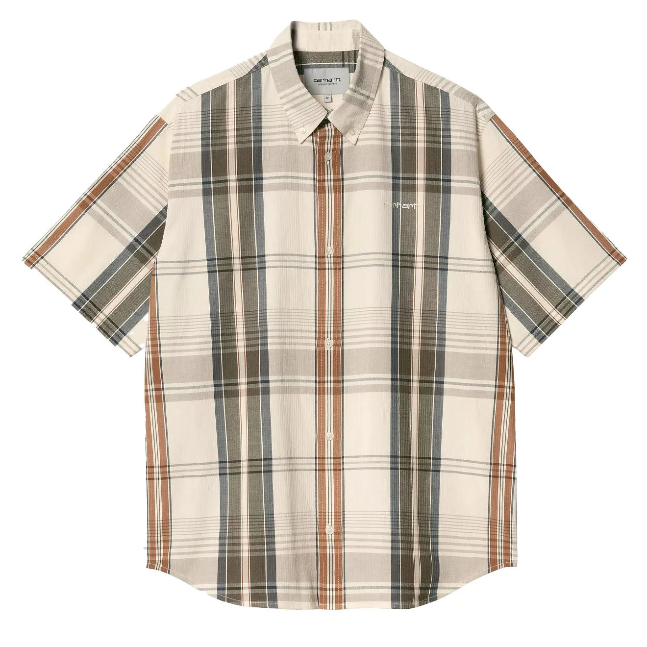 Carhartt WIP S/S Roslin Shirt Roslin Check / Natural / Wax Effortless Comfort Breathable Material
