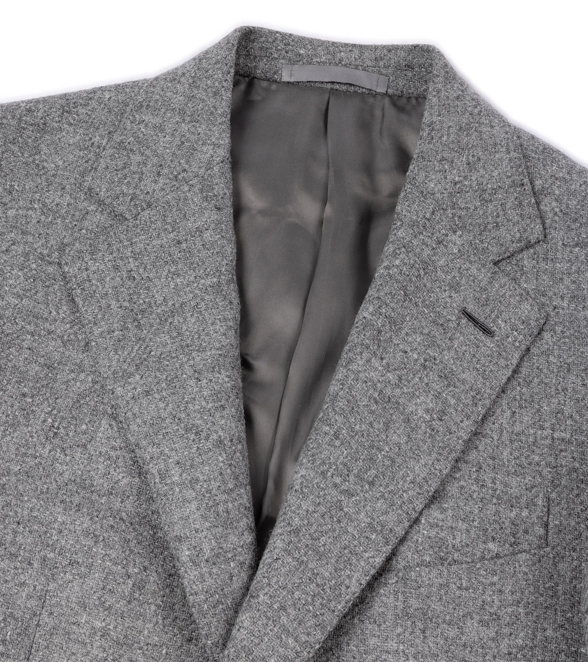Caruso Aida Soft Shetland Wool Tweed Jacket: Grey Street Comfort Fit All Day Wear