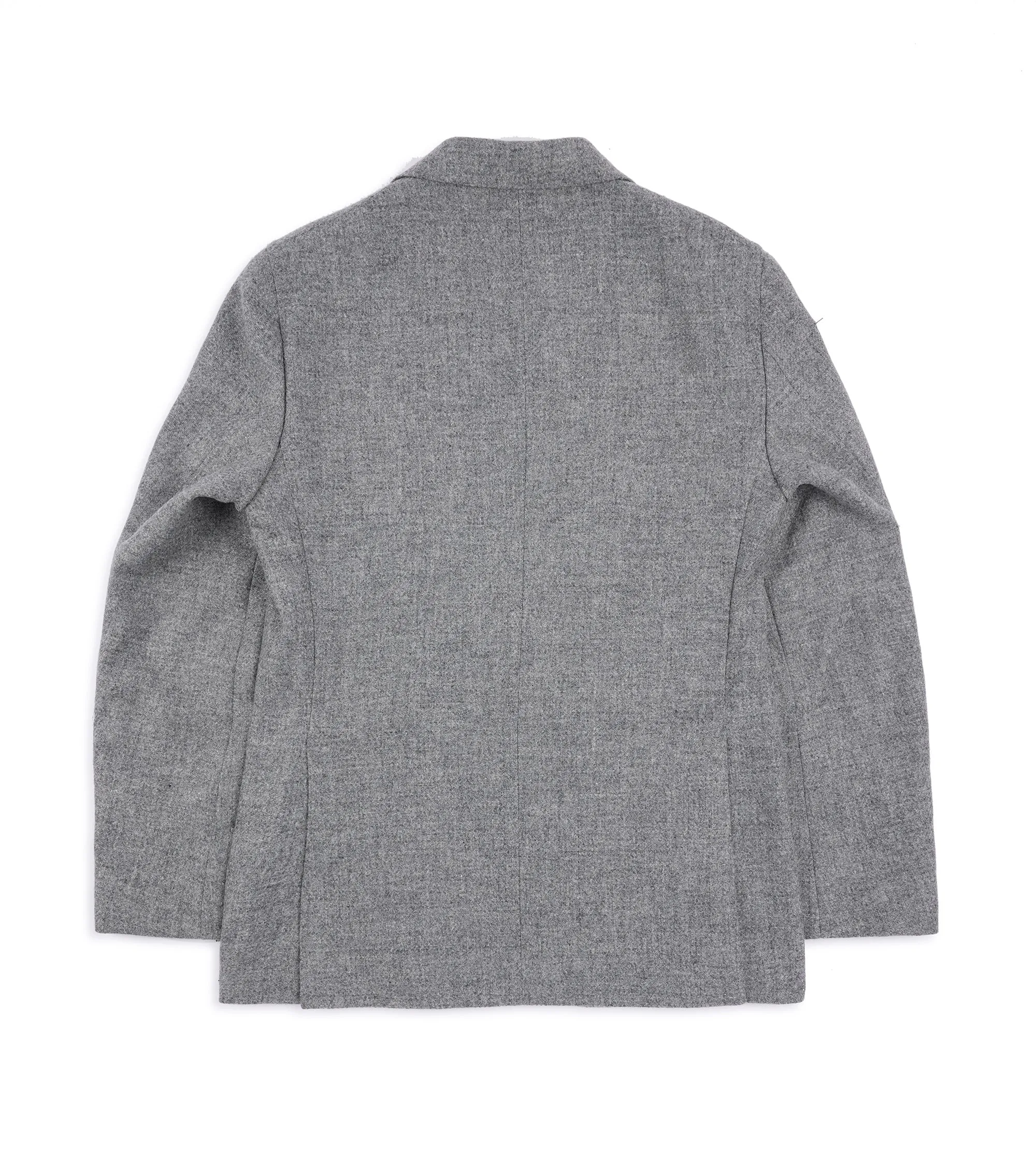 Caruso Aida Soft Shetland Wool Tweed Jacket: Grey Multi Use Piece Comfortable lining