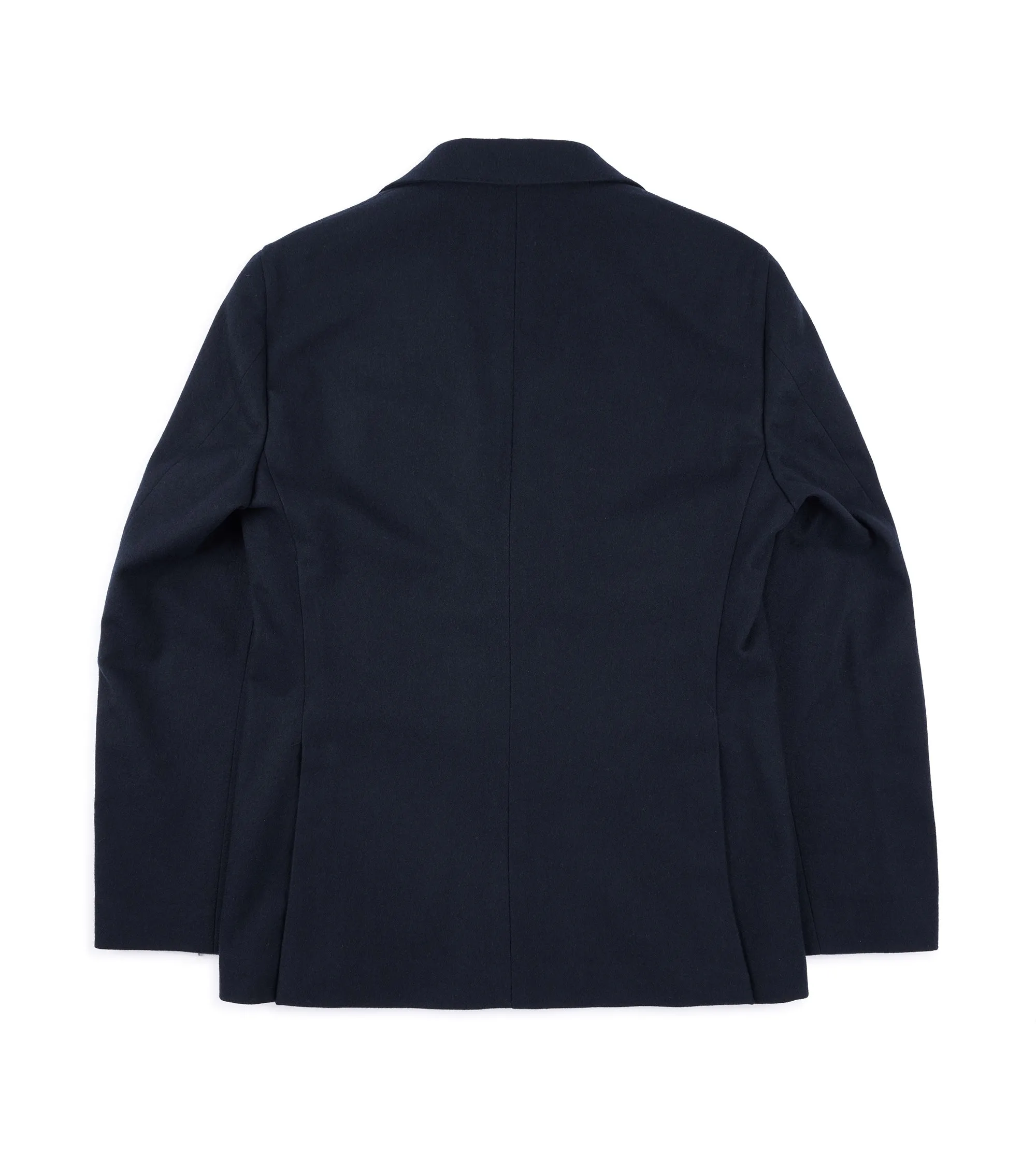 Textured Finish Winter Fashion Caruso for Trunk Butterfly Fox Flannel Wool Cashmere Jacket: Navy