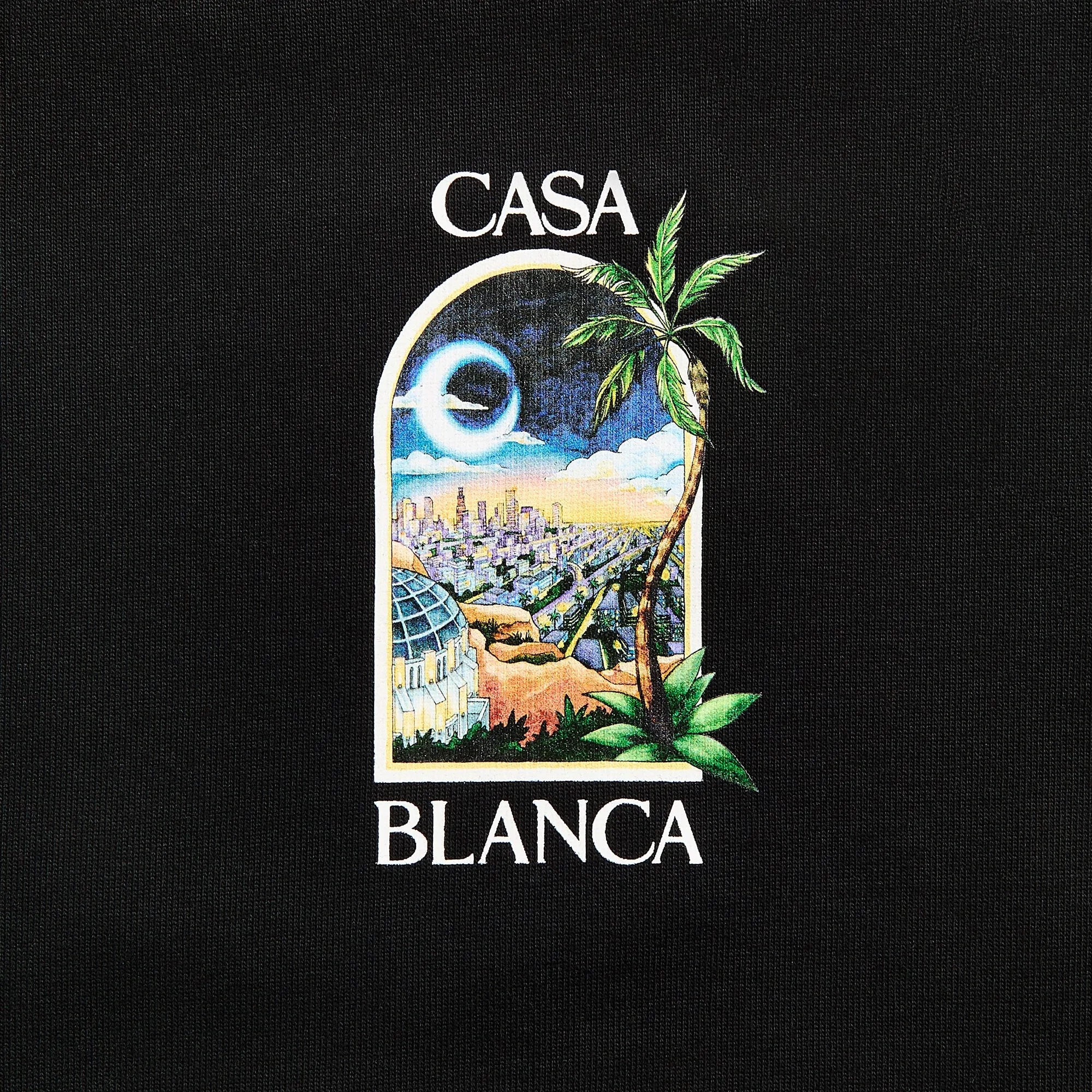 Casablanca La Night Printed Tee - Black slim fit