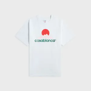 Casablanca Montagne Printed Tee - White Abrasion resistant Low Profile Silhouette